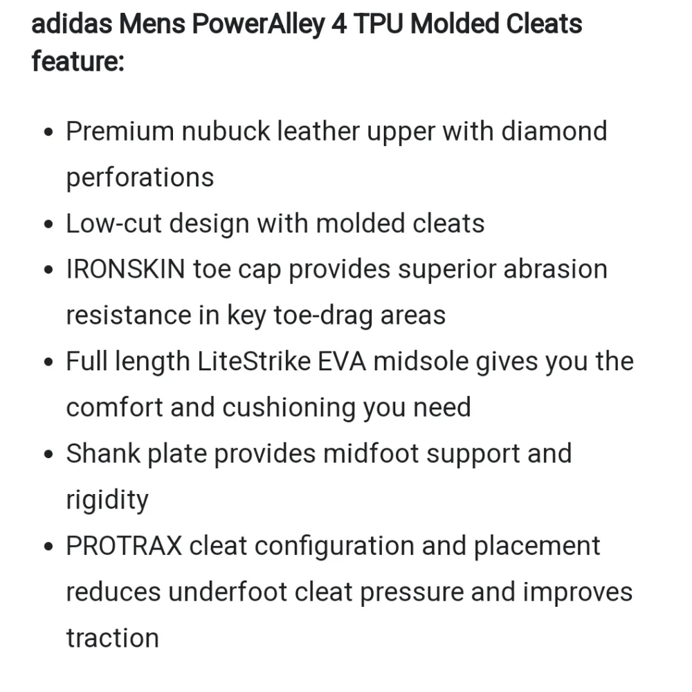 Adidas Adult Cleats